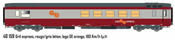 Passenger Coach Gril express with logo GE orange